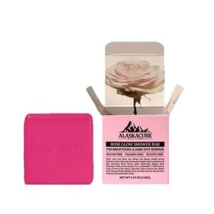 2 Alaskacube Rose Glow Perfumed Shower Rosy Body Face Wash 4.9oz Ea No Silicone